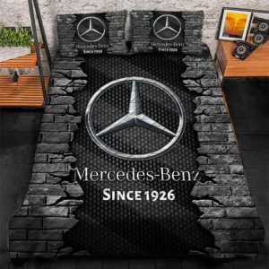 Mercedes Benz Bedding Set, Gift For Mercedes Benz Lovers CAR156031325402 - Gray