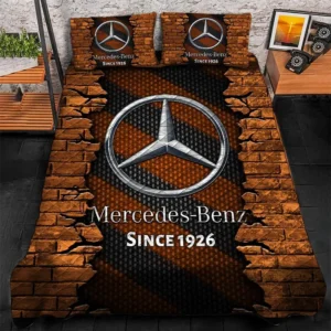 Mercedes Benz Bedding Set, Gift For Mercedes Benz Lovers CAR156031325402 - Orange