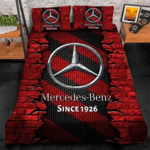 Mercedes Benz Bedding Set, Gift For Mercedes Benz Lovers CAR156031325402 - Red