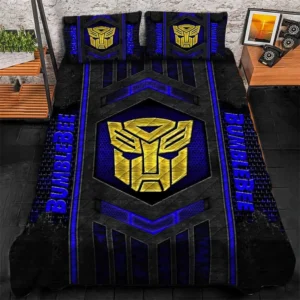 Bumblebee Bedding Set, Gift For Bumblebee Lovers, Gift For Him, Husband, Boyfriend CAR1790317008 - Blue
