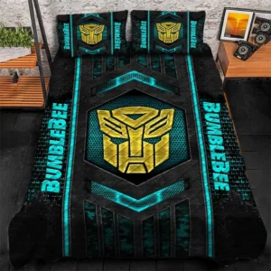 Bumblebee Bedding Set, Gift For Bumblebee Lovers, Gift For Him, Husband, Boyfriend CAR1790317008 - Cyan