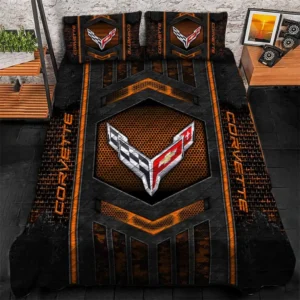 Chevrolet Corvette Bedding Set, Gift For Chevrolet Corvette Lovers, Gift For Him, Husband, Boyfriend CAR1790317011 - Orange
