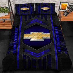 Chevrolet Bedding Set, Gift For Chevrolet Lovers, Gift For Him, Husband, Boyfriend CAR1790317012 - Blue