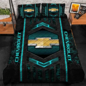 Chevrolet Bedding Set, Gift For Chevrolet Lovers, Gift For Him, Husband, Boyfriend CAR1790317012 - Cyan