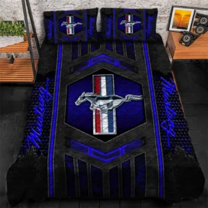 Ford Mustang Bedding Set, Gift For Ford Mustang Lovers, Gift For Him, Husband, Boyfriend CAR1790317024 - Blue