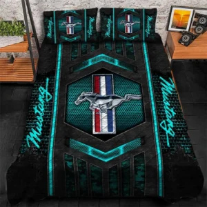 Ford Mustang Bedding Set, Gift For Ford Mustang Lovers, Gift For Him, Husband, Boyfriend CAR1790317024 - Cyan