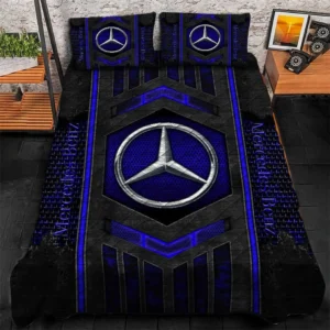 Mercedes Benz Bedding Set, Gift For Mercedes Benz Lovers, Gift For Him, Husband, Boyfriend CAR1790317043 - Blue