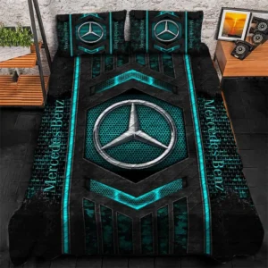 Mercedes Benz Bedding Set, Gift For Mercedes Benz Lovers, Gift For Him, Husband, Boyfriend CAR1790317043 - Cyan