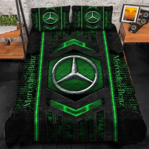 Mercedes Benz Bedding Set, Gift For Mercedes Benz Lovers, Gift For Him, Husband, Boyfriend CAR1790317043 - Green