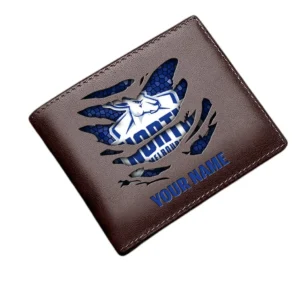 North Melbourne Horizontal Leather Wallet, All Over Print Horizontal Leather Wallet  North Melbourne DAFL1106202032 - Brown