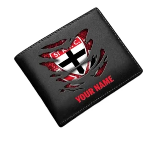 St Kilda Horizontal Leather Wallet, All Over Print Horizontal Leather Wallet  St Kilda DAFL1106202034 - Black