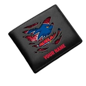 Adelaide Crows Horizontal Leather Wallet, All Over Print Horizontal Leather Wallet  Adelaide Crows DAFL1106202039 - Black