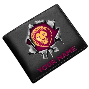 Brisbane Lions Horizontal Leather Wallet, All Over Print Horizontal Leather Wallet  Brisbane Lions DAFL1116202032 - Brown