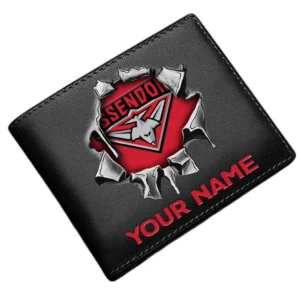 Essendon Horizontal Leather Wallet, All Over Print Horizontal Leather Wallet  Essendon DAFL1116202036 - Brown