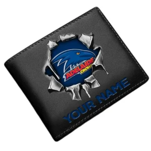 Adelaide Crows Horizontal Leather Wallet, All Over Print Horizontal Leather Wallet  Adelaide Crows DAFL1116202038 - Brown