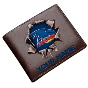 Adelaide Crows Horizontal Leather Wallet, All Over Print Horizontal Leather Wallet  Adelaide Crows DAFL1116202038 - Black