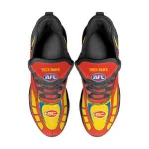 Gold Coast Suns Max Soul Shoes, All Over Print Max Soul Shoes Gold Coast Suns DAFL1136212031 - Black