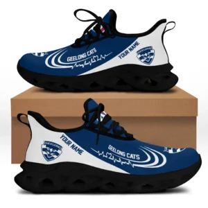 Geelong Cats Max Soul Shoes, All Over Print Max Soul Shoes Geelong Cats DAFL1166232032 - Black
