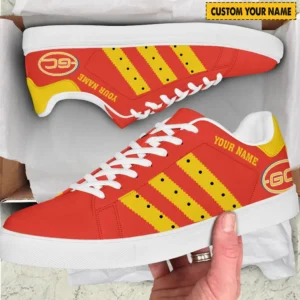 Gold Coast Suns Skate Shoes, All Over Print Skate Shoes  Gold Coast Suns DAFL1206232025 - White