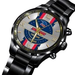 Adelaide Crows Stainless Steel Watch, All Over Print Stainless Steel Watch Adelaide Crows DAFL1216232035