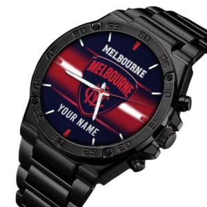 Melbourne Football Club Hand Watch, All Over Print Hand Watch Melbourne Football Club DAFL1246232030