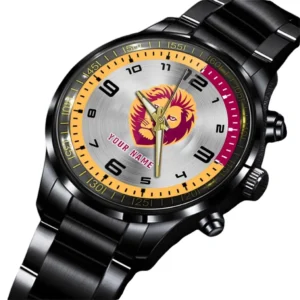Brisbane Lions Stainless Steel Watch, All Over Print Stainless Steel Watch Brisbane Lions DAFL1256232027
