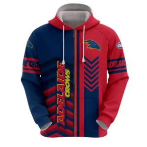 Adelaide Crows Zipper Hoodie, All Over Print Zipper Hoodie Adelaide Crows DAFL1286242025
