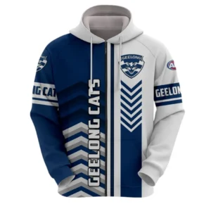 Geelong Cats Zipper Hoodie, All Over Print Zipper Hoodie Geelong Cats DAFL1286242031