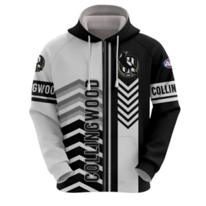 Collingwood Zipper Hoodie, All Over Print Zipper Hoodie Collingwood DAFL1286242032