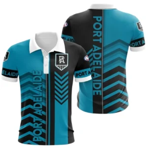 Port Adelaide Polo Shirt, All Over Print Polo Shirt Port Adelaide DAFL1286242033