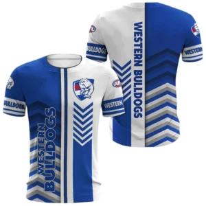 Western Bulldogs T-Shirt, All Over Print T-Shirt Western Bulldogs DAFL1286242036