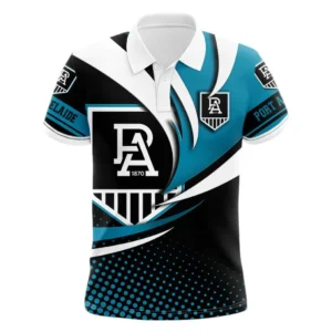 Port Adelaide Polo Shirt, All Over Print Polo Shirt Port Adelaide DAFL1296252027