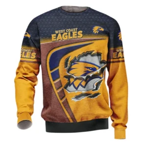 West Coast Eagles Sweatshirt , All Over Print Sweatshirt  West Coast Eagles DAFL1306242027