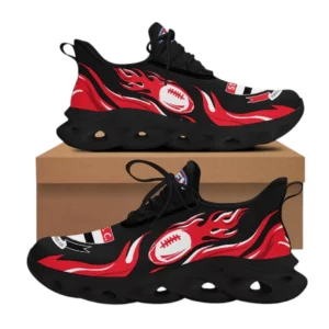 St Kilda Max Soul Shoes, All Over Print Max Soul Shoes St Kilda DAFL1316242029 - Black
