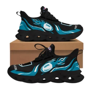 Port Adelaide Power Max Soul Shoes, All Over Print Max Soul Shoes Port Adelaide Power DAFL1316242032 - Black