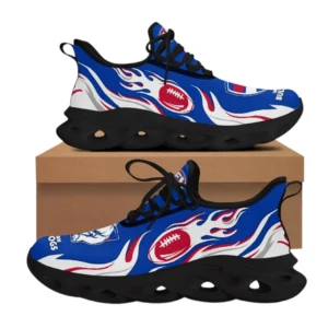 Western Bulldogs Max Soul Shoes, All Over Print Max Soul Shoes Western Bulldogs DAFL1316242037 - Black