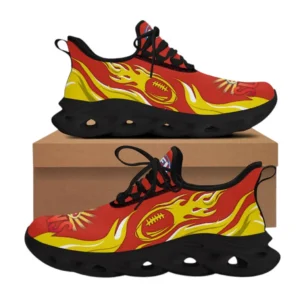 Gold Coast Suns Max Soul Shoes, All Over Print Max Soul Shoes Gold Coast Suns DAFL1316242038 - Black