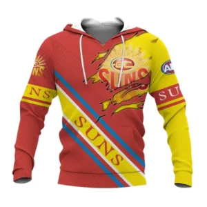 Gold Coast Suns Hoodie, All Over Print Hoodie Gold Coast Suns DAFL1336252026