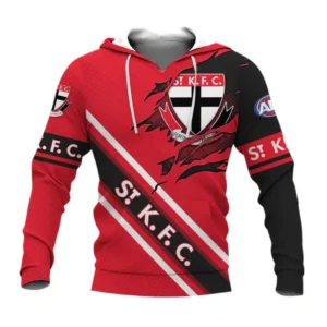 St Kilda Hoodie, All Over Print Hoodie St Kilda DAFL1336252028