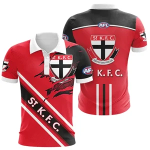 St Kilda Polo Shirt, All Over Print Polo Shirt St Kilda DAFL1336252028