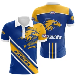 West Coast Eagles Polo Shirt, All Over Print Polo Shirt West Coast Eagles DAFL1336252029