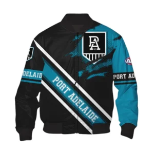 Port Adelaide Bomber Jacket, All Over Print Bomber Jacket Port Adelaide DAFL1336252036