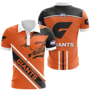 GWS Giants Polo Shirt, All Over Print Polo Shirt GWS Giants DAFL1336252040
