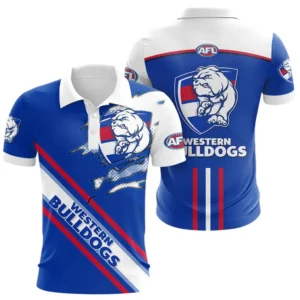 Western Bulldogs Polo Shirt, All Over Print Polo Shirt Western Bulldogs DAFL1336252041