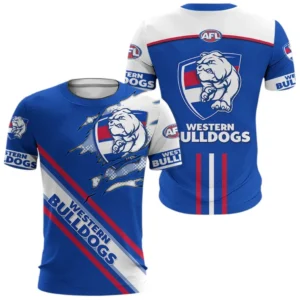 Western Bulldogs T-Shirt, All Over Print T-Shirt  Western Bulldogs DAFL1336252041