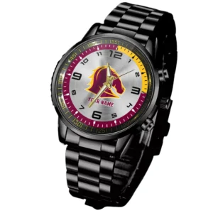 Brisbane Broncos Stainless Steel Watch, All Over Print Stainless Steel WatchDNRL1116262032