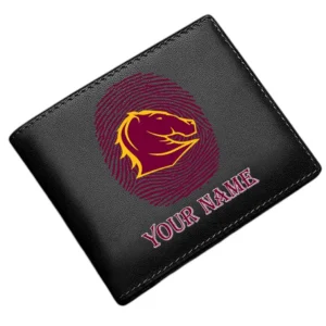 Brisbane Broncos Horizontal Leather Wallet, All Over Print Horizontal Leather Wallet  Brisbane Broncos DNRL1136262028 - Black