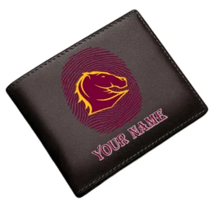 Brisbane Broncos Horizontal Leather Wallet, All Over Print Horizontal Leather Wallet  Brisbane Broncos DNRL1136262028 - Brown