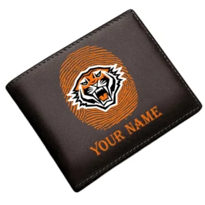 Wests Tigers Horizontal Leather Wallet, All Over Print Horizontal Leather Wallet  Wests Tigers DNRL1136262037 - Brown