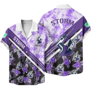 Melbourne Storm Hawaiian Shirt, All Over Print Hawaiian Shirt DNRL1146262032